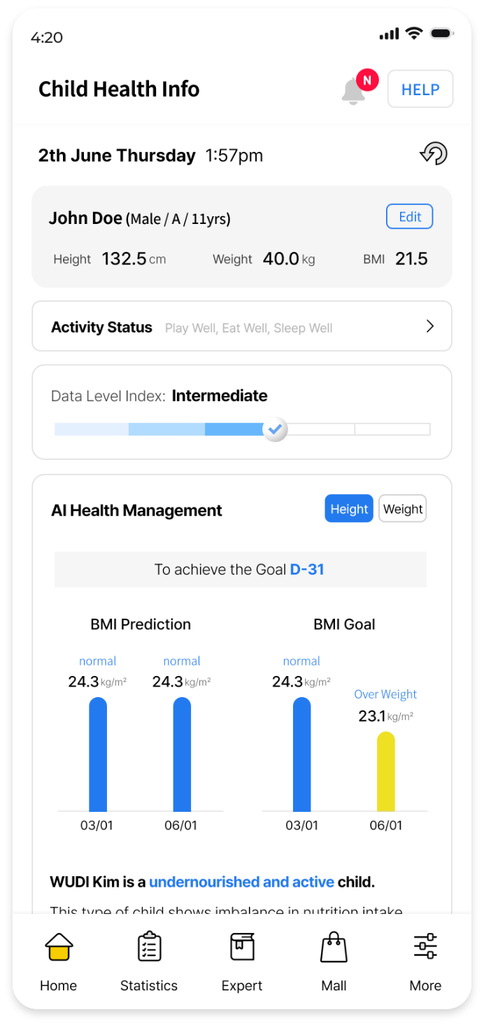 Obesity Care App for Caregiver Users